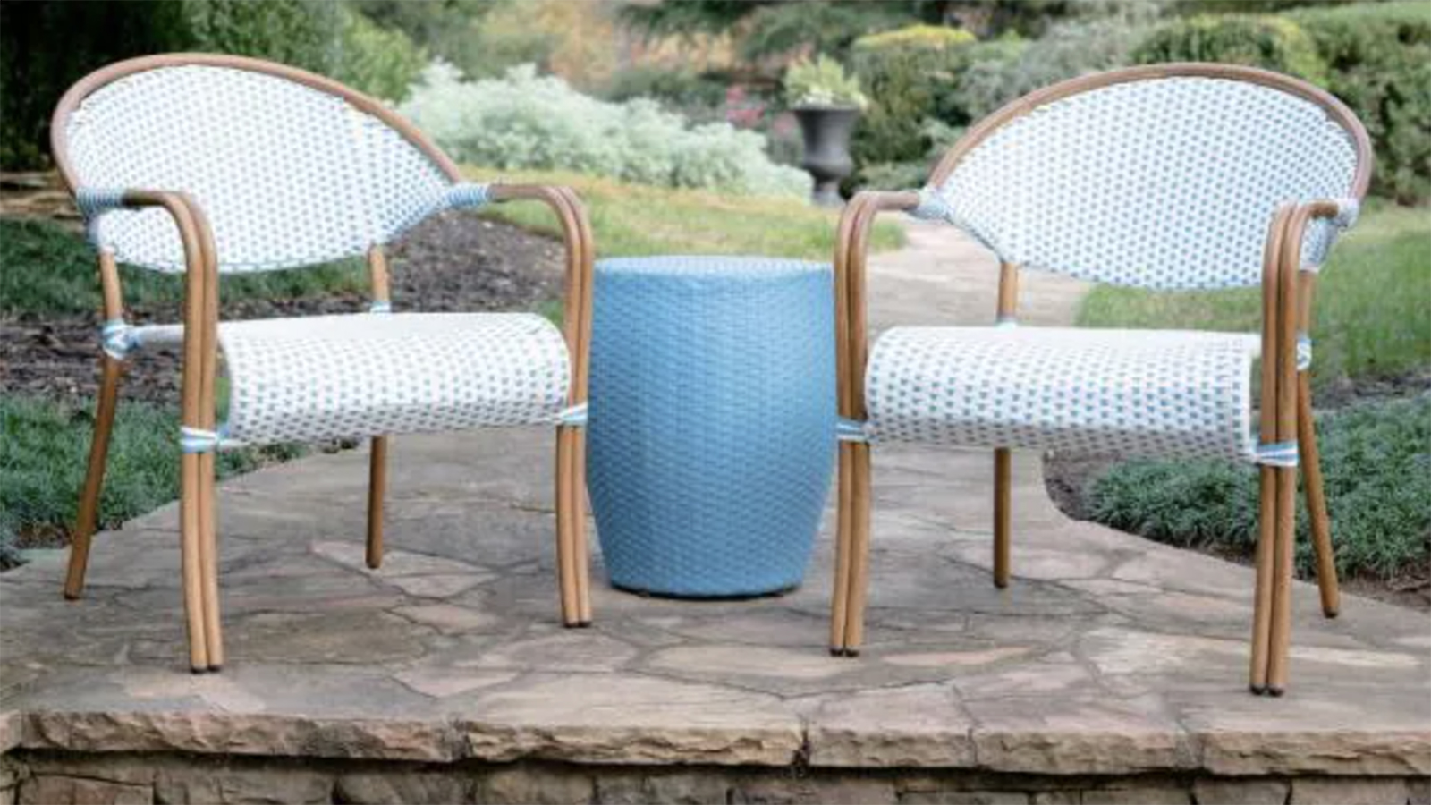 Leisure Made Monticello 3-Piece Wicker Outdoor Bistro Set
